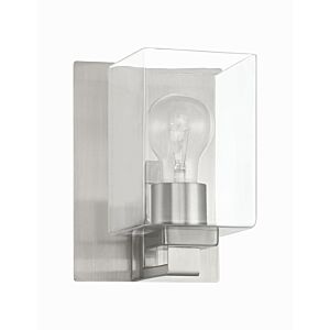 McClane 1-Light Wall Sconce in Brushed Polished Nickel