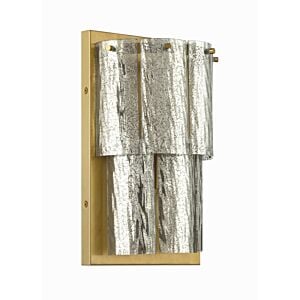 Museo 2-Light Wall Sconce in Satin Brass