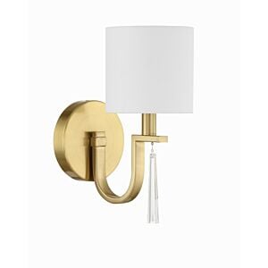 Fortuna 1-Light Wall Sconce in Satin Brass