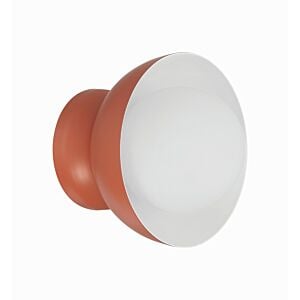 Ventura Dome 1-Light Wall Sconce in Baked Clay
