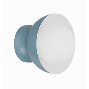 Ventura Dome 1-Light Wall Sconce in Dusty Blue