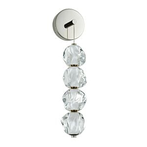 Jackie 1-Light LED Wall Sconce in Polished Nickel