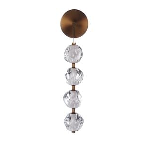 Jackie 1-Light LED Wall Sconce in Satin Brass
