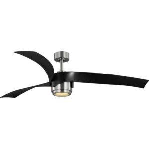 Insigna 1-Light 60" Outdoor Ceiling Fan in Brushed Nickel