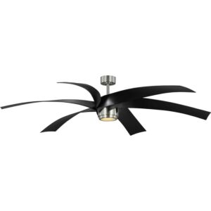 Insigna 1-Light 72" Outdoor Ceiling Fan in Brushed Nickel