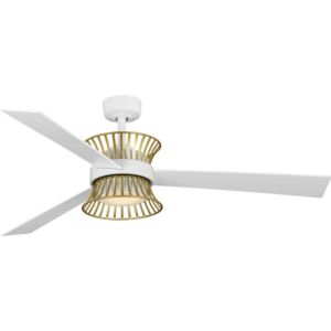 Bisbee 1-Light 55" Outdoor Ceiling Fan in Satin White