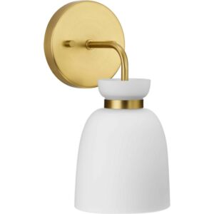 Lexie 1-Light Bathroom Vanity Light & Vanity Light in Brushed Gold
