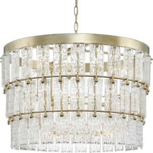 Chevall 9-Light Chandelier in Gilded Silver