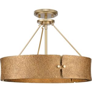 Lusail 4-Light Pendant in Soft Gold