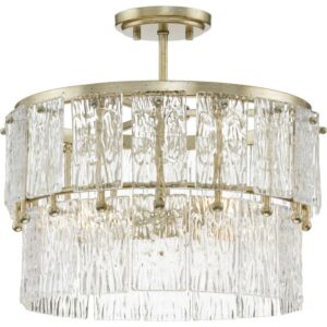 Chevall 3-Light Pendant in Gilded Silver