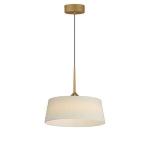Paramount 1-Light LED Pendant in Natural Aged Brass