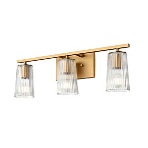 DVI Lasalle 3-Light Bathroom Vanity Light in Brass
