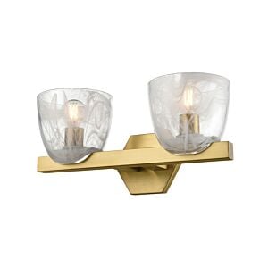 DVI Chalice 2-Light Bathroom Vanity Light in Brass