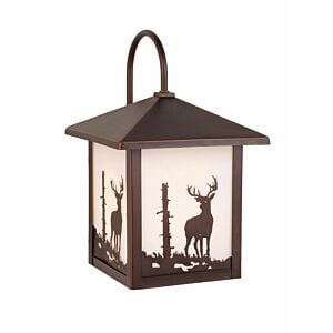 Bryce 1-Light Outdoor Wall Mount in Burnished Bronze