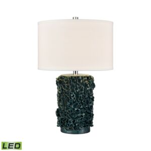 Larkin 1-Light LED Table Lamp in Green Glazed