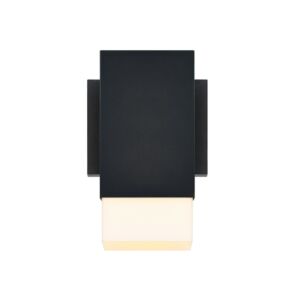Willowsong 1-Light Outdoor Wall Sconce in Black