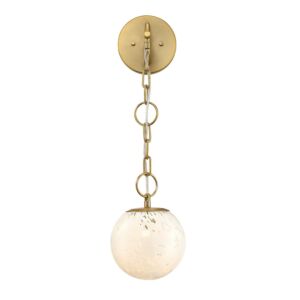 Wine Flower 1-Light Wall Sconce in Brushed Gold