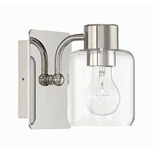 Rori 1-Light Wall Sconce in Polished Nickel