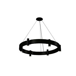 Flow 12-Light Pendant in Charcoal