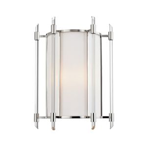Hudson Valley Delancey Wall Sconce in Polished Nickel