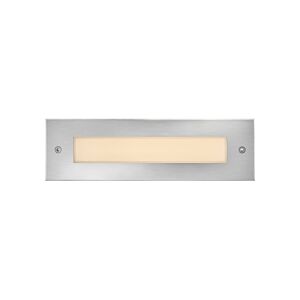 Dash Flat LED Brick Light in Stainless Steel