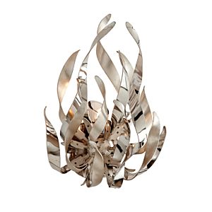 Graffiti Polished Stainless Wall Sconce