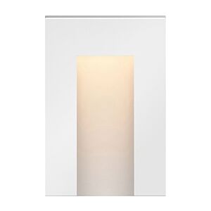 Taper Deck Sconce LED Landscape Light in Satin White
