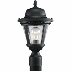 Westport 1-Light Post Lantern in Textured Black