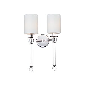 Lucent 2-Light Wall Sconce in Polished Nickel