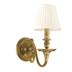Hudson Valley Charleston 13 Inch Wall Sconce in Aged Brass