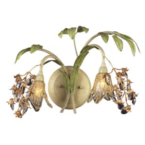 Huarco 2-Light Wall Sconce in Sage Green