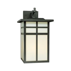 Mission 3-Light Outdoor Wall Sconce in Black