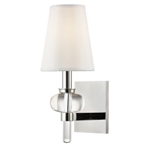 Hudson Valley Luna 14 Inch Wall Sconce in Polished Nickel