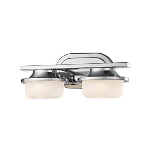Z-Lite Optum 2-Light Bathroom Vanity Light In Chrome