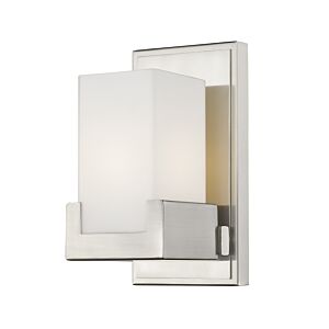 Z-Lite Peak 1-Light Bathroom Vanity Light In Brushed Nickel