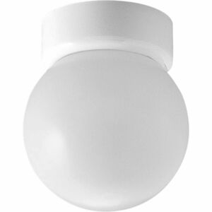Globe - Opal 1-Light Flush Mount in White