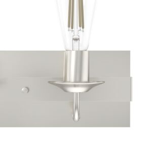 Hunter Perch Point 3-Light Bathroom Vanity Light in Brushed Nickel