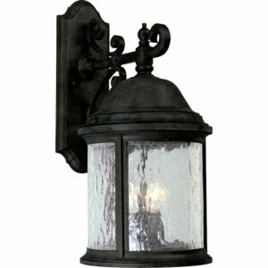 Ashmore 3-Light Large Wall Lantern in Textured Black