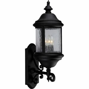 Ashmore 3-Light Large Wall Lantern in Textured Black