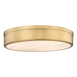 Anders 3-Light Flush Mount in Rubbed Brass