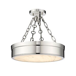 Anders 1-Light Semi Flush in Polished Nickel