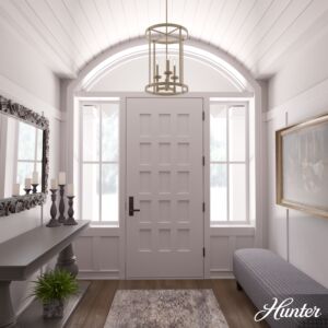 Hunter Briargrove Small Foyer in Painted Modern Brass