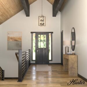 Hunter Woodburn 8-Light Foyer Pendant in Noble Bronze