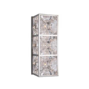 Hudson Valley Fisher 3 Light 5 Inch Wall Sconce in Polished Nickel