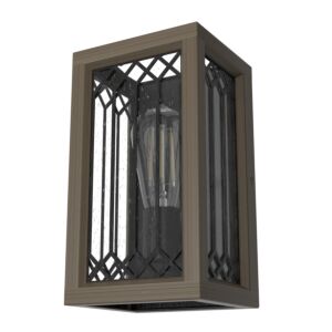 Chevron 1-Light Wall Sconce in Rustic Iron