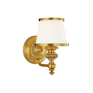 Hudson Valley Milton 6 Inch Bathroom Vanity Light in Flemish Brass