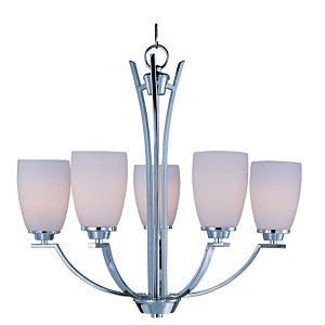 Maxim Lighting Rocco 5 Light Chandelier in Polished Chrome