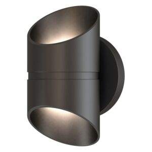 Marino 2-Light LED Outdoor Wall Mount in Black