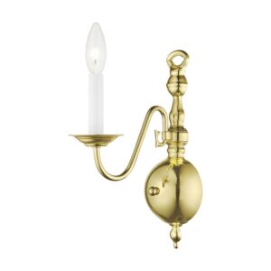 Williamsburgh 1-Light Wall Sconce in Polished Brass
