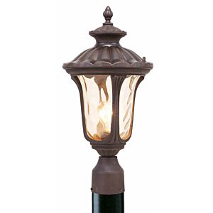 Oxford 1-Light Outdoor Post-Top Lanterm in Hand Applied Imperial Bronze